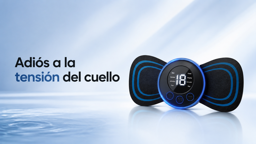 Detalle del masajeador cervical EMS recargable
