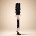 Cepillo alisador iónico profesional para cabello liso sin frizz