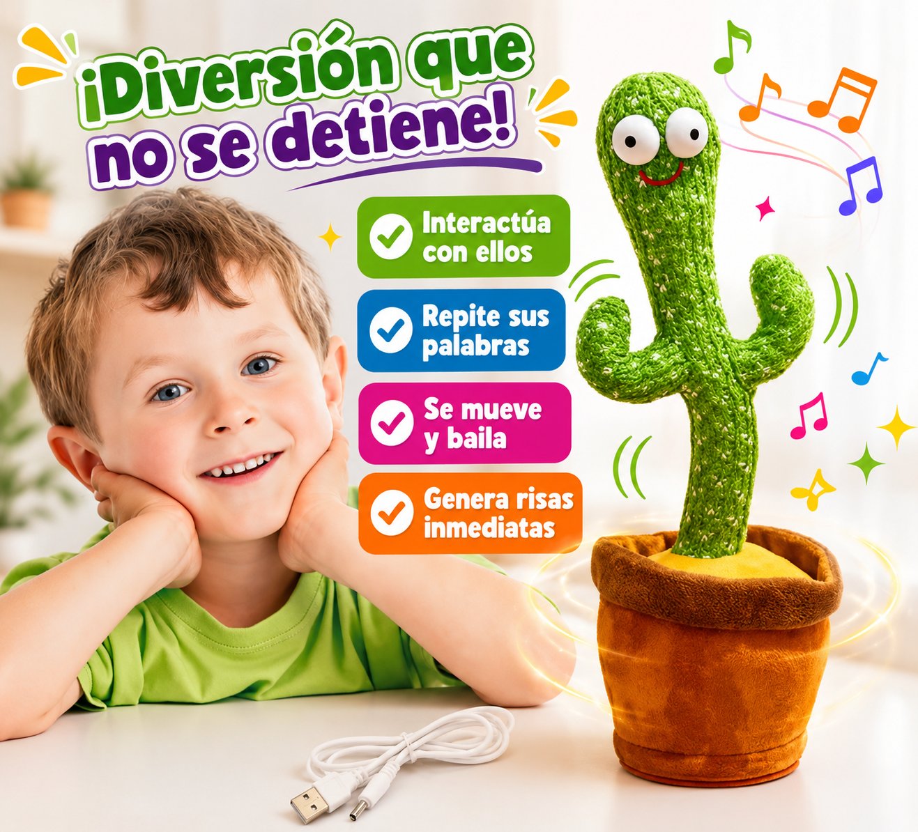 Cactus Bailarín Musical – Diversión queno se detiene